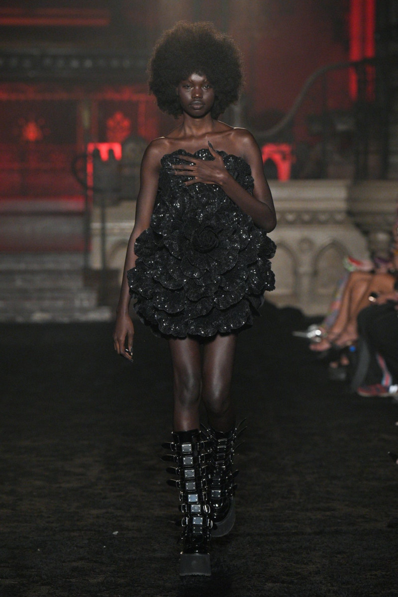 Majda John Peter featured in  the Christian Cowan fashion show for Spring/Summer 2024