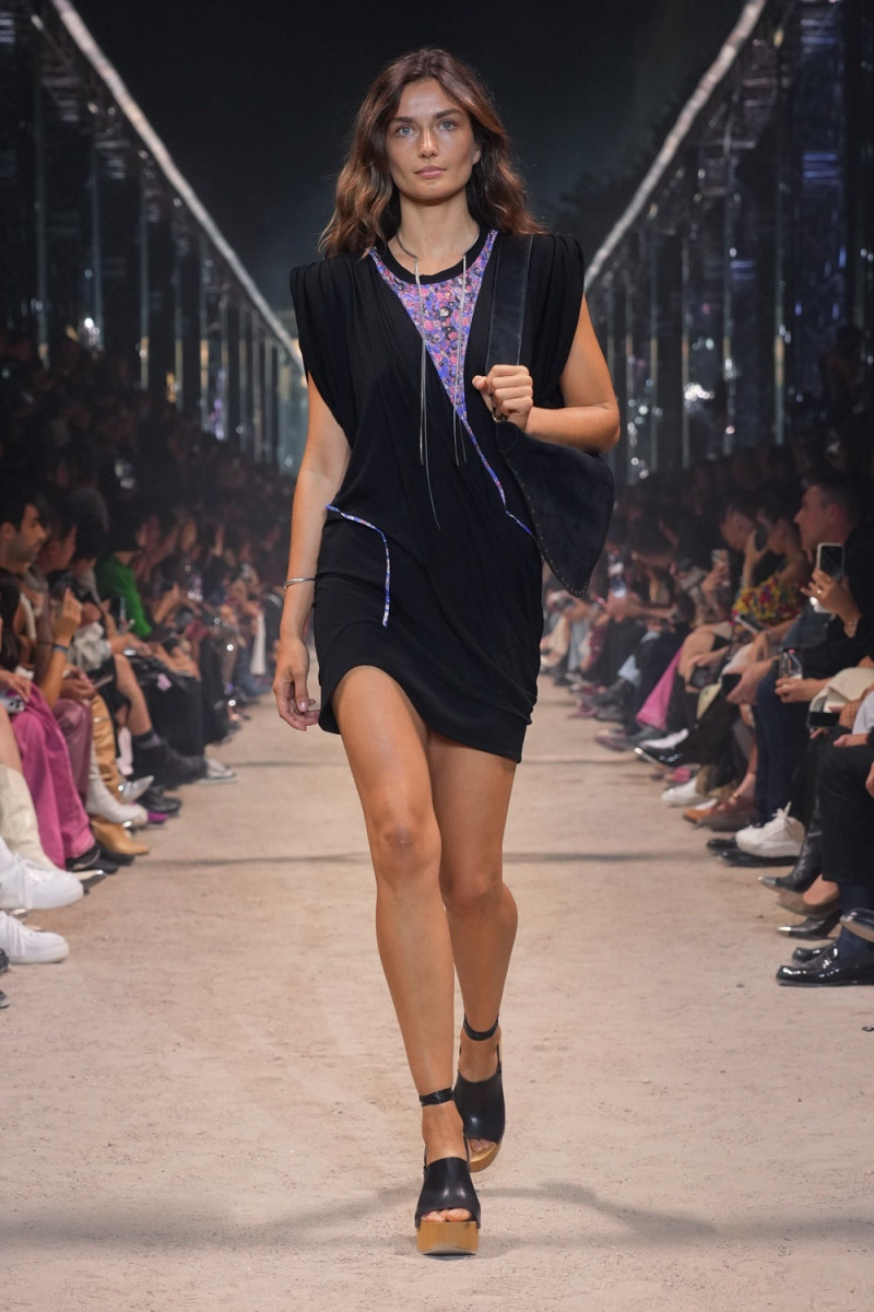 Andreea Diaconu featured in  the Isabel Marant fashion show for Spring/Summer 2024