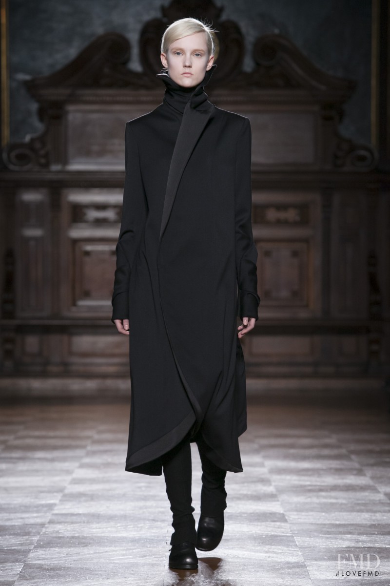 Harleth Kuusik featured in  the Aganovich fashion show for Autumn/Winter 2014