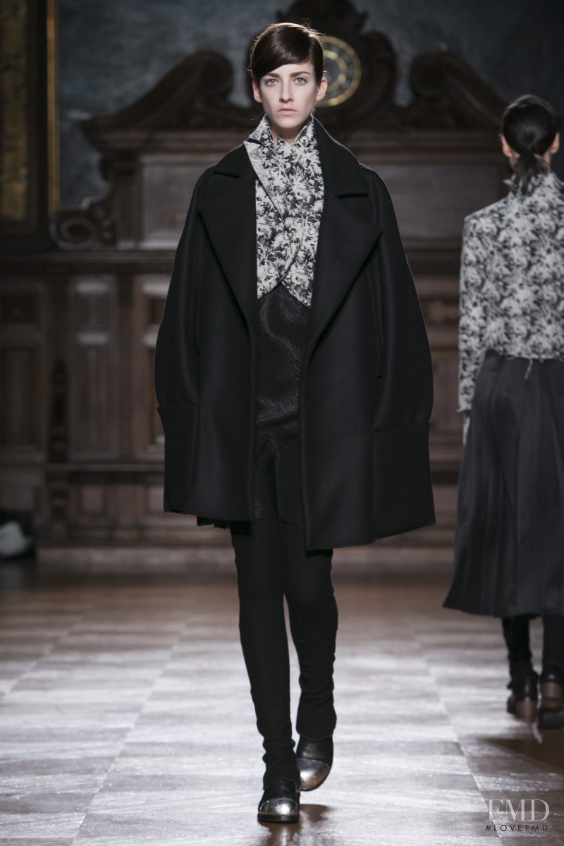 Cristina Herrmann featured in  the Aganovich fashion show for Autumn/Winter 2014