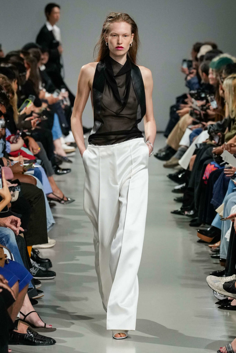 Leanne de Haan featured in  the Peter Do fashion show for Spring/Summer 2024
