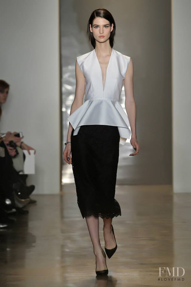 Manon Leloup featured in  the Cushnie Et Ochs fashion show for Autumn/Winter 2014