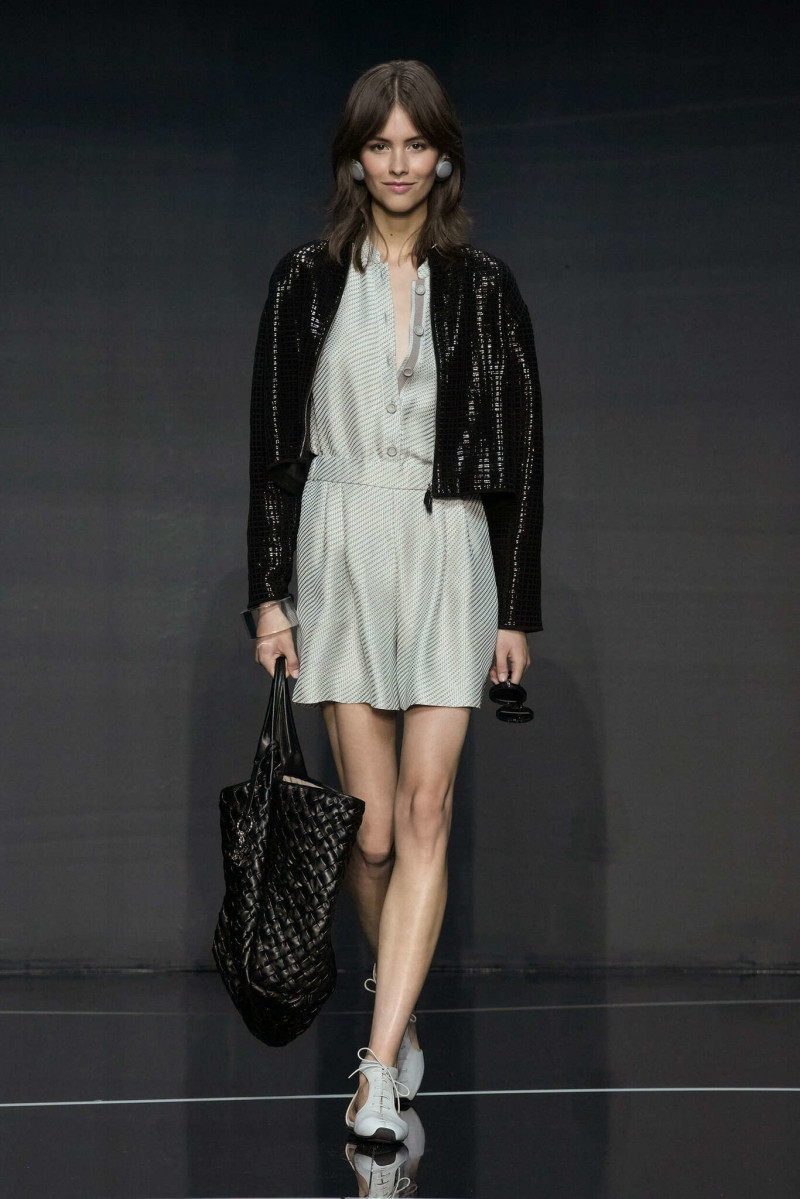 Lotte Kleihauer featured in  the Emporio Armani fashion show for Spring/Summer 2024