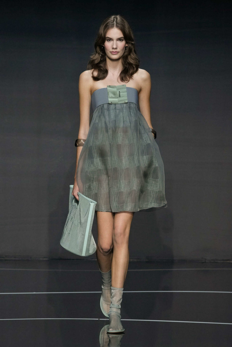 Lisete Altma featured in  the Emporio Armani fashion show for Spring/Summer 2024