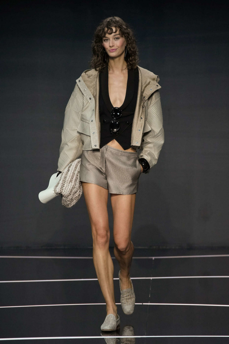 Marylou Moll featured in  the Emporio Armani fashion show for Spring/Summer 2024