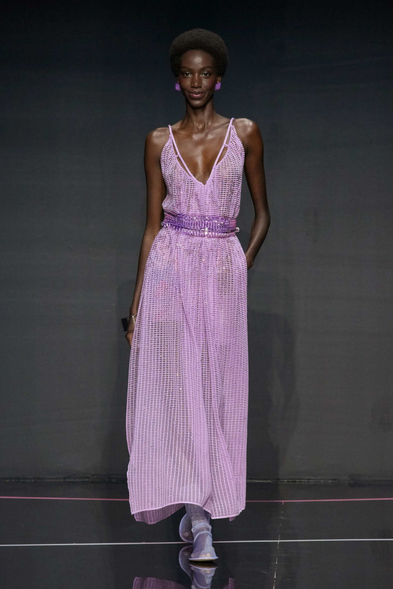 Skarla Ali featured in  the Emporio Armani fashion show for Spring/Summer 2024