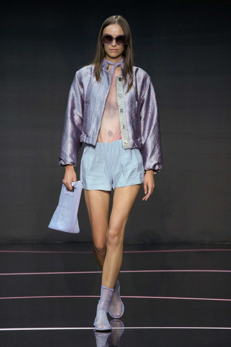 Josephine Adam featured in  the Emporio Armani fashion show for Spring/Summer 2024