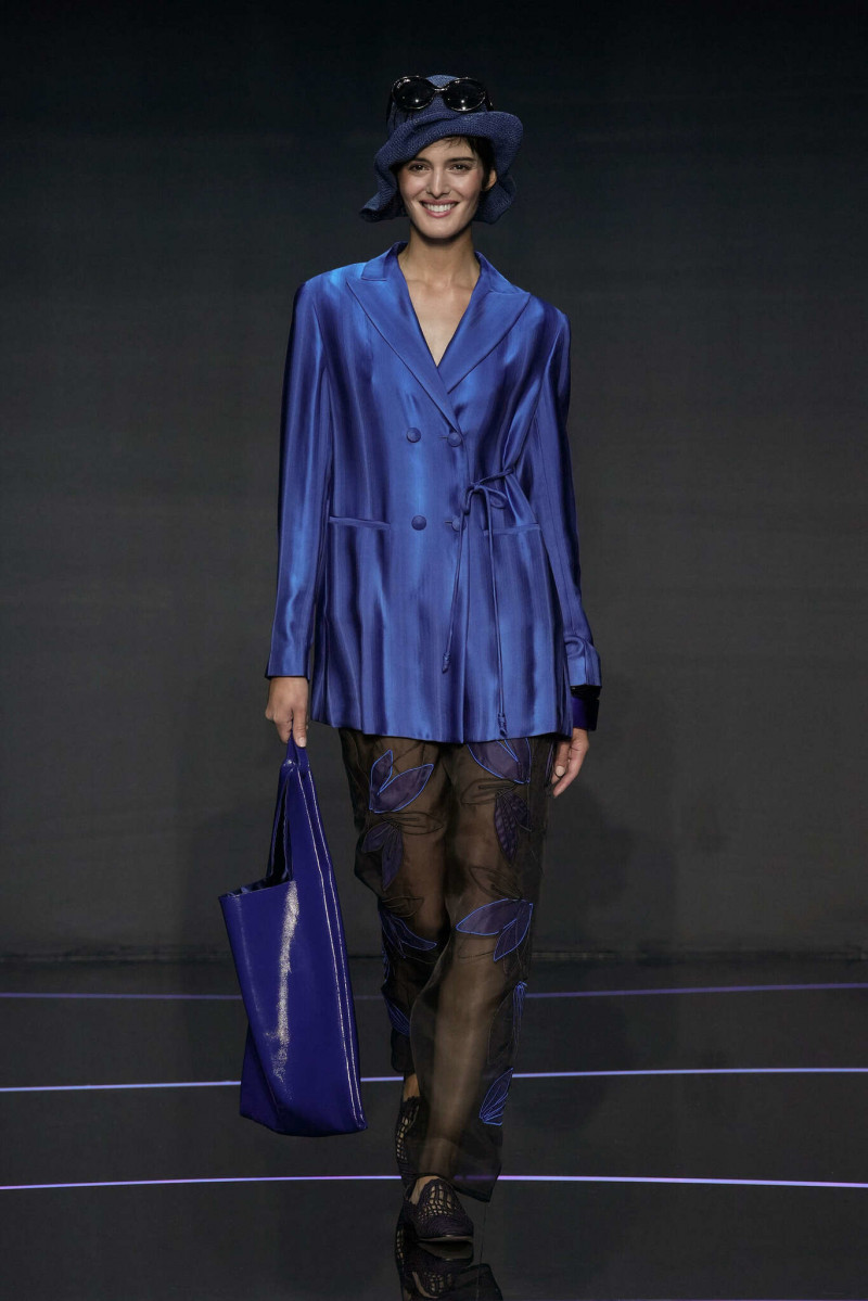 Melany Rivero Bonitto featured in  the Emporio Armani fashion show for Spring/Summer 2024