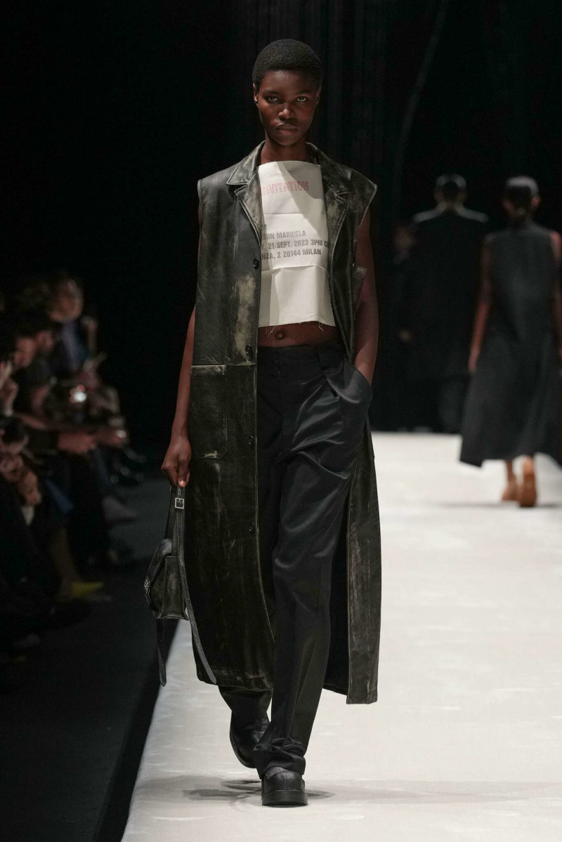 Elvina Patrick featured in  the MM6 Maison Martin Margiela fashion show for Spring/Summer 2024