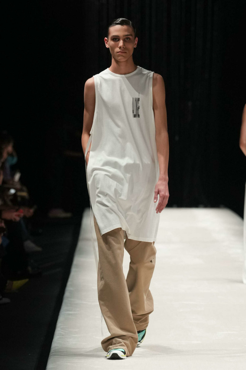 Santiago Poggi featured in  the MM6 Maison Martin Margiela fashion show for Spring/Summer 2024