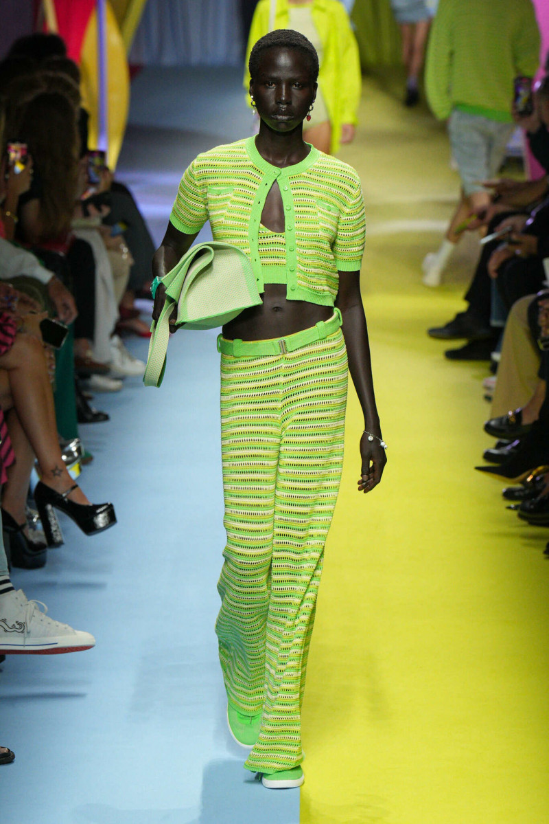Naomi Apajok featured in  the United Colors of Benetton fashion show for Spring/Summer 2024
