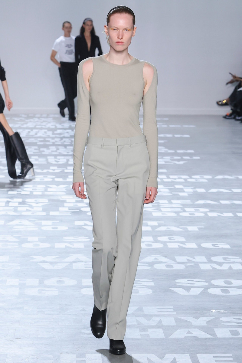 Leanne de Haan featured in  the Helmut Lang fashion show for Spring/Summer 2024