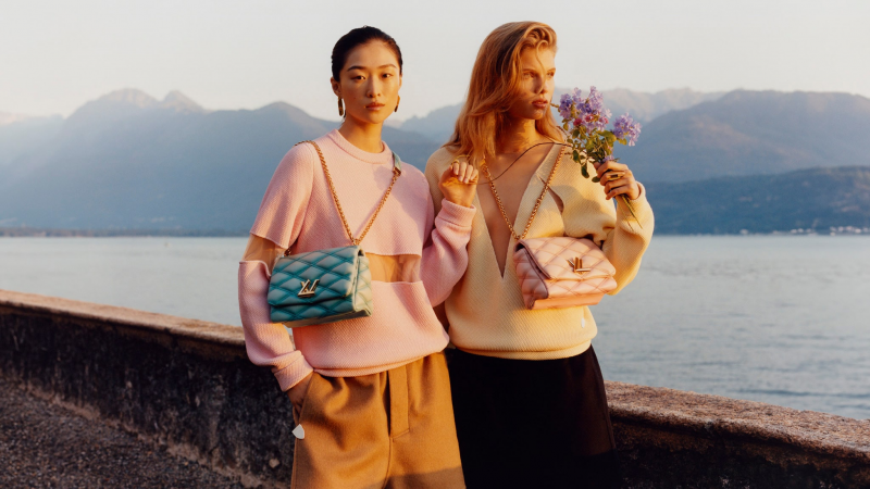 Chu Wong featured in  the Louis Vuitton Louis Vuitton Women\'s Cruise 2024 Campaign advertisement for Cruise 2024