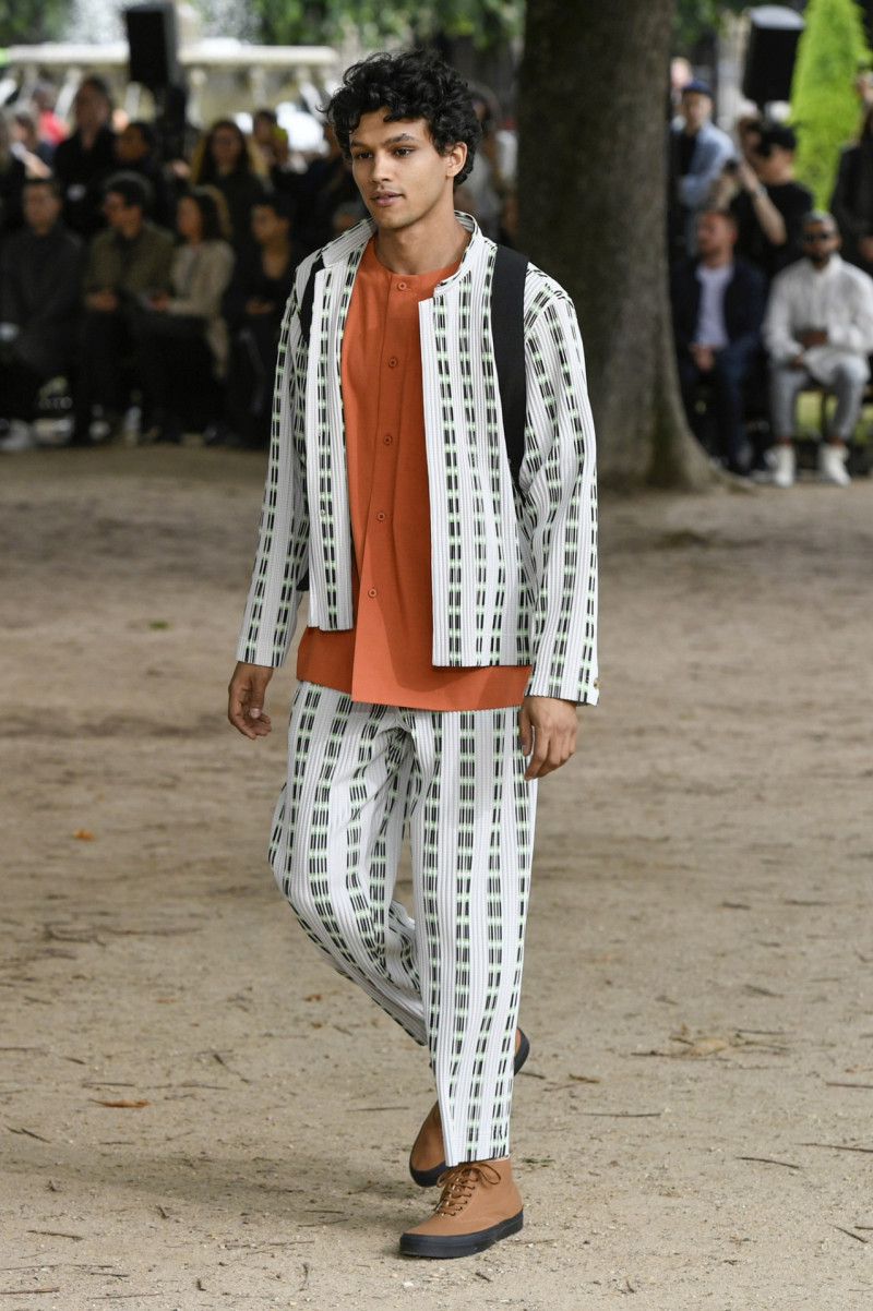 Mehdi Douache featured in  the Homme Plissé Issey Miyake fashion show for Spring/Summer 2020