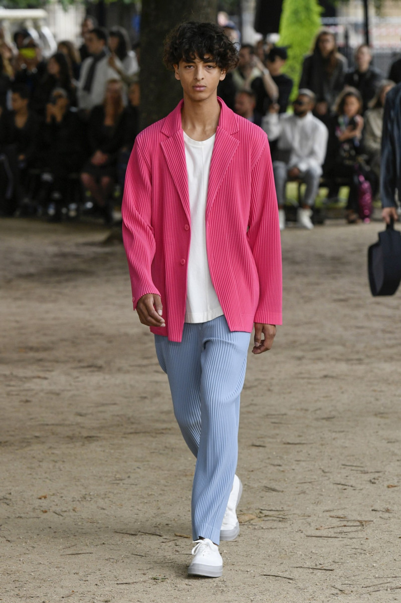 Teo Abihdana featured in  the Homme Plissé Issey Miyake fashion show for Spring/Summer 2020