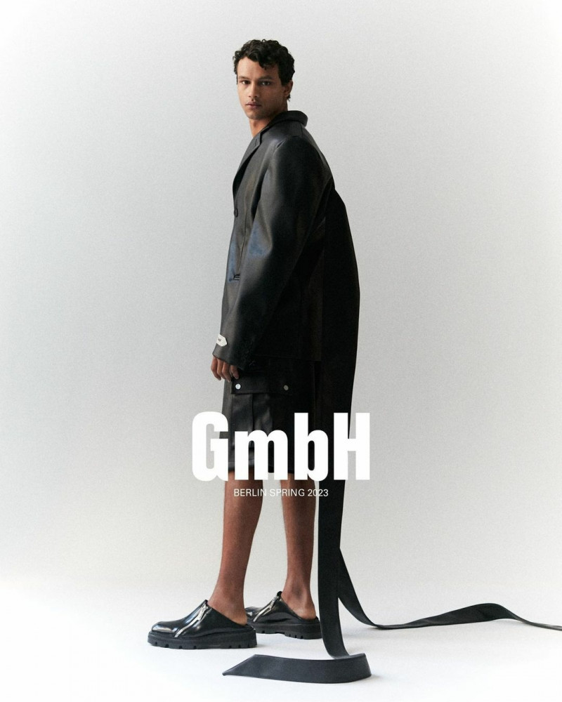 Mehdi Douache featured in  the GmbH advertisement for Spring/Summer 2023