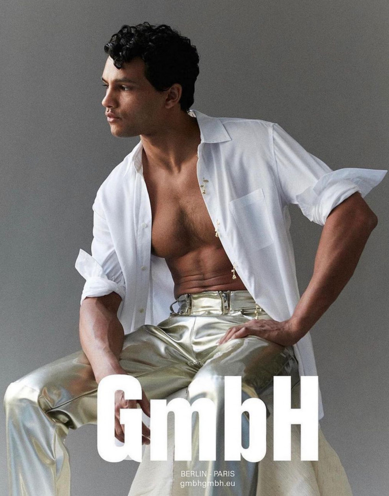 Mehdi Douache featured in  the GmbH advertisement for Spring/Summer 2023