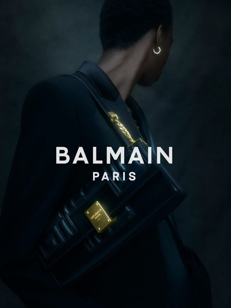 Balmain advertisement for Resort 2022