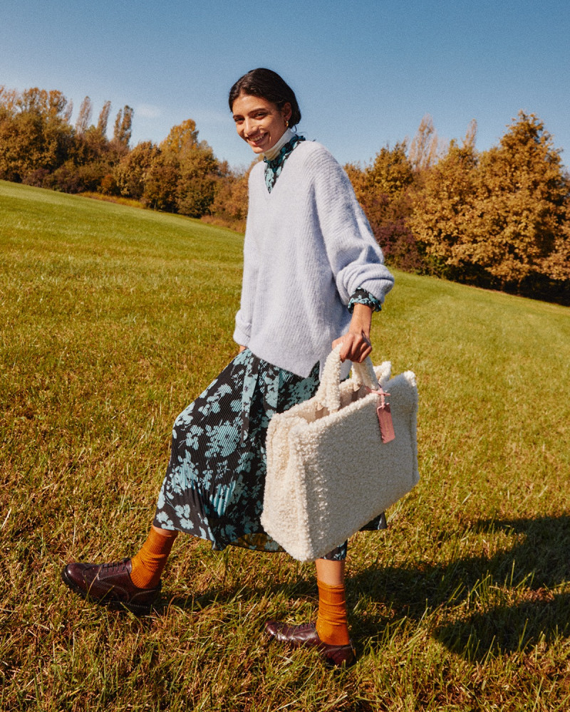 Maria Khan featured in  the Coccinelle advertisement for Autumn/Winter 2020