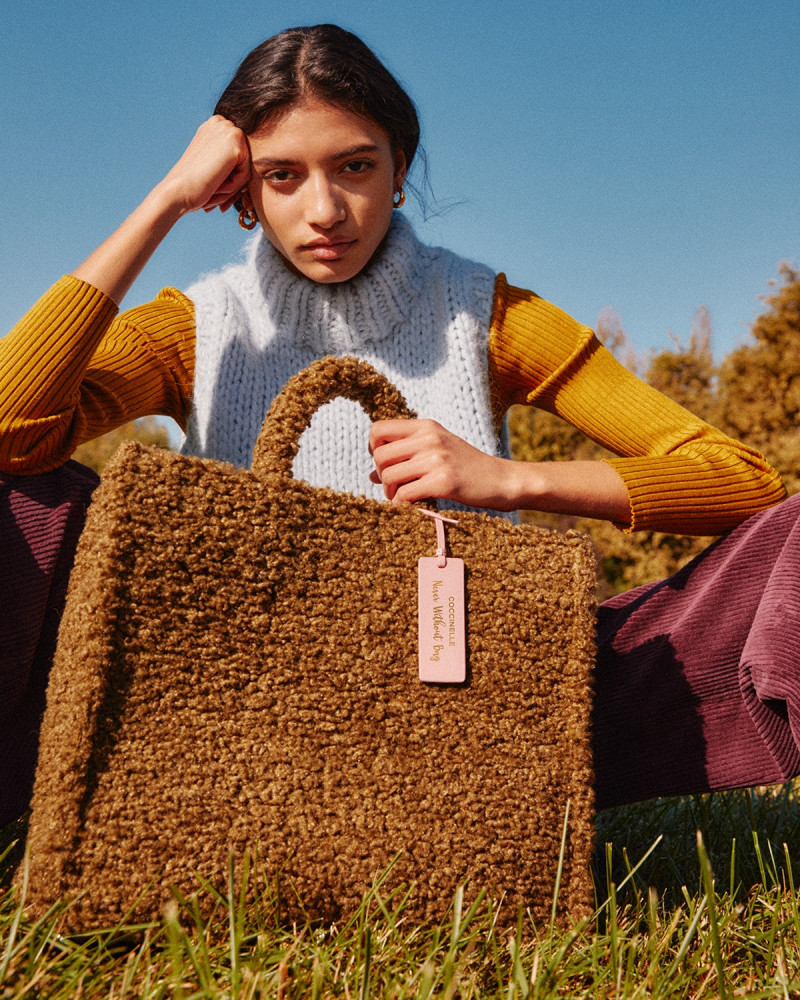 Maria Khan featured in  the Coccinelle advertisement for Autumn/Winter 2020