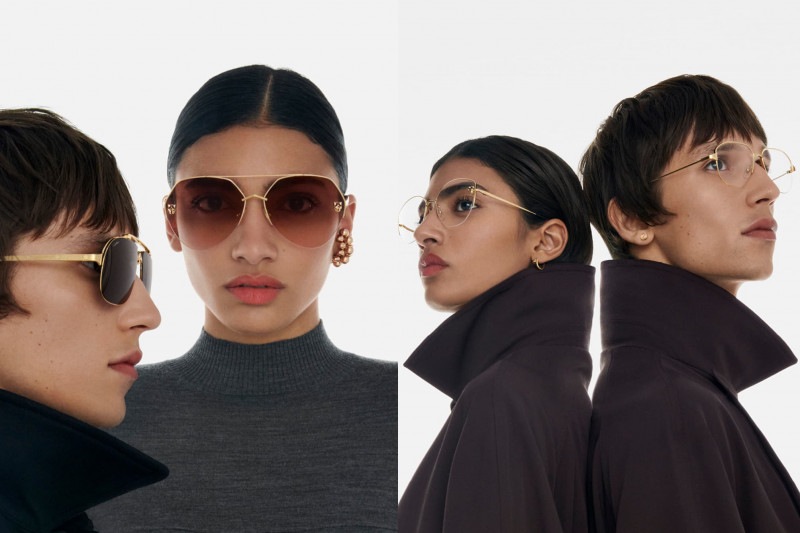 Maria Khan featured in  the Cartier Eyewear advertisement for Autumn/Winter 2022