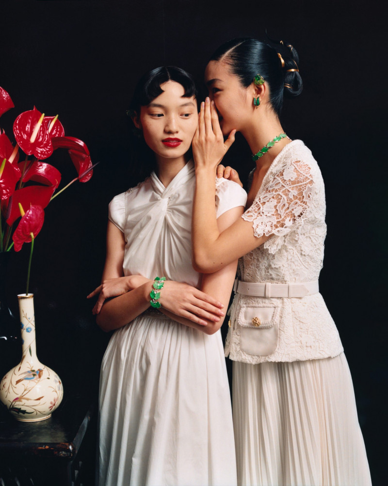 Maggie Yu featured in  the Self Portrait Lunar New Year 2023 advertisement for Spring 2023