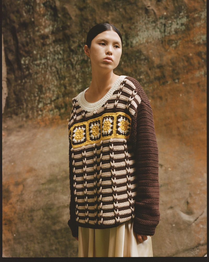 Maggie Yu featured in  the Farfetch Into the Wild lookbook for Autumn/Winter 2021