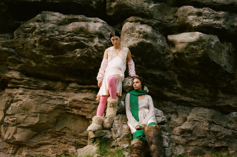 Maggie Yu featured in  the Farfetch Into the Wild lookbook for Autumn/Winter 2021