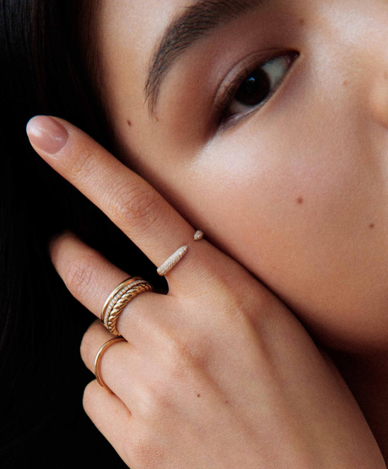 Maggie Yu featured in  the Kinn Studio advertisement for Spring/Summer 2023