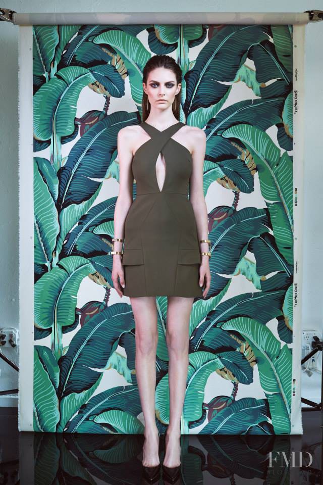 Auguste Abeliunaite featured in  the Cushnie Et Ochs fashion show for Resort 2015