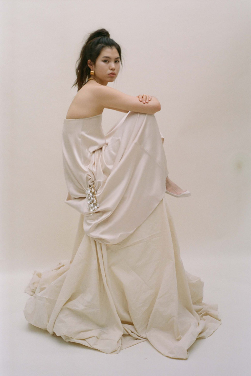 Maggie Yu featured in  the Alighieri Bridal advertisement for Summer 2021