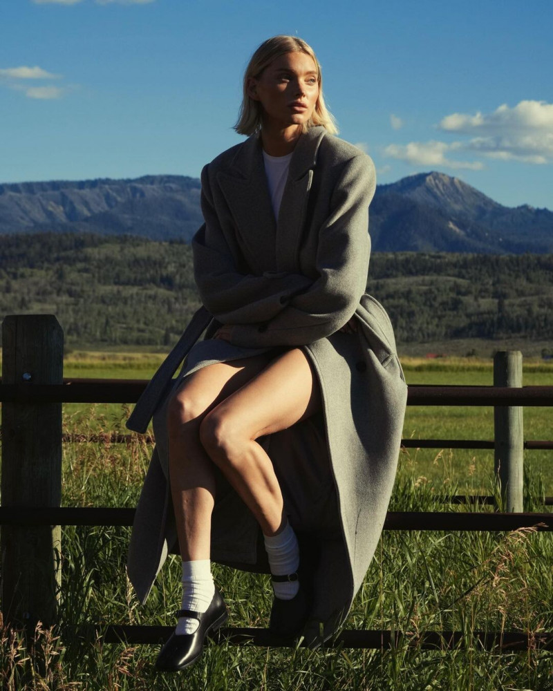 Elsa Hosk featured in  the Helsa lookbook for Autumn/Winter 2023