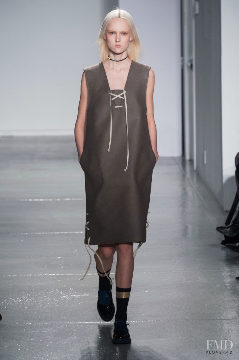 Harleth Kuusik featured in  the SUNO fashion show for Autumn/Winter 2014