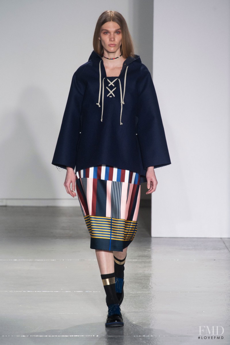 Irina Nikolaeva featured in  the SUNO fashion show for Autumn/Winter 2014