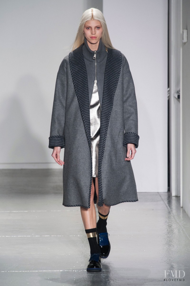 Devon Windsor featured in  the SUNO fashion show for Autumn/Winter 2014