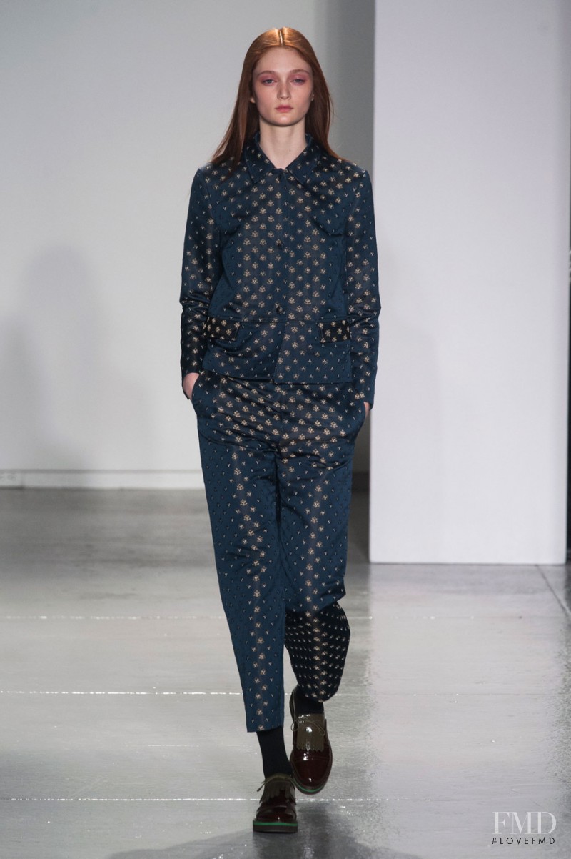 Sophie Touchet featured in  the SUNO fashion show for Autumn/Winter 2014