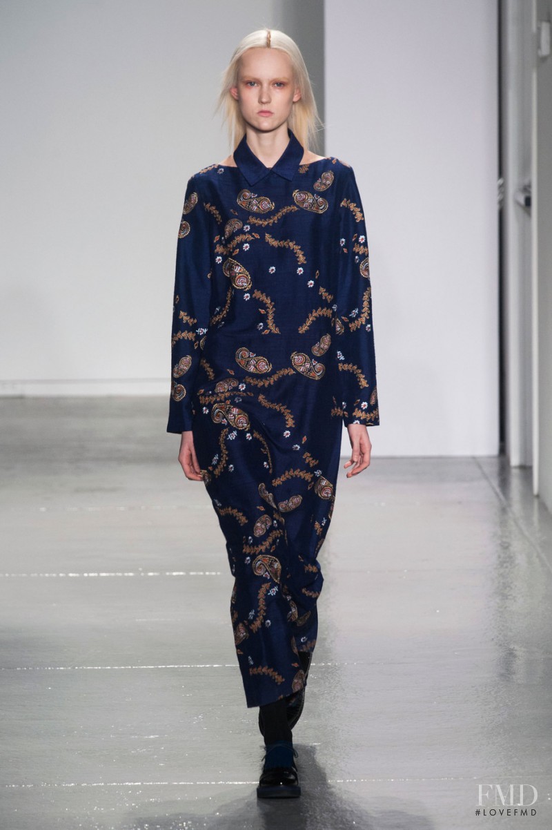 Harleth Kuusik featured in  the SUNO fashion show for Autumn/Winter 2014