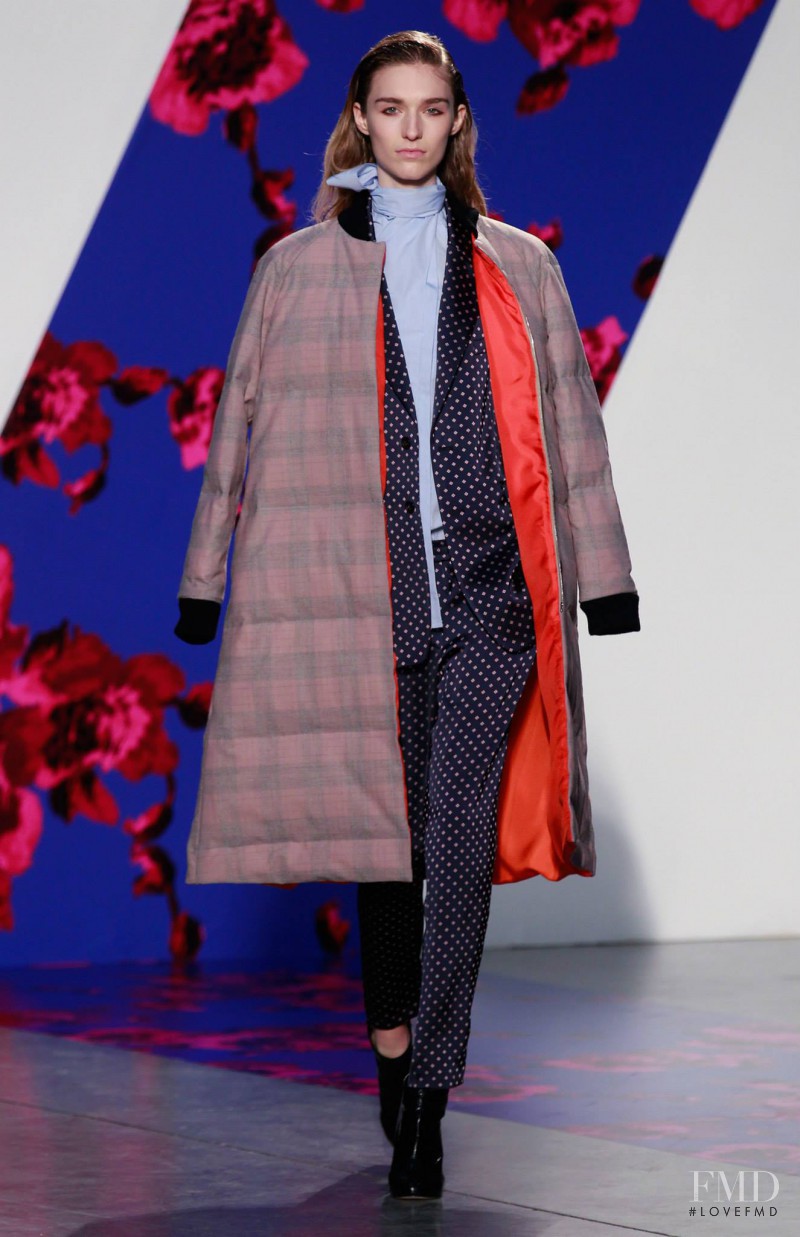 Manuela Frey featured in  the Thakoon fashion show for Autumn/Winter 2014