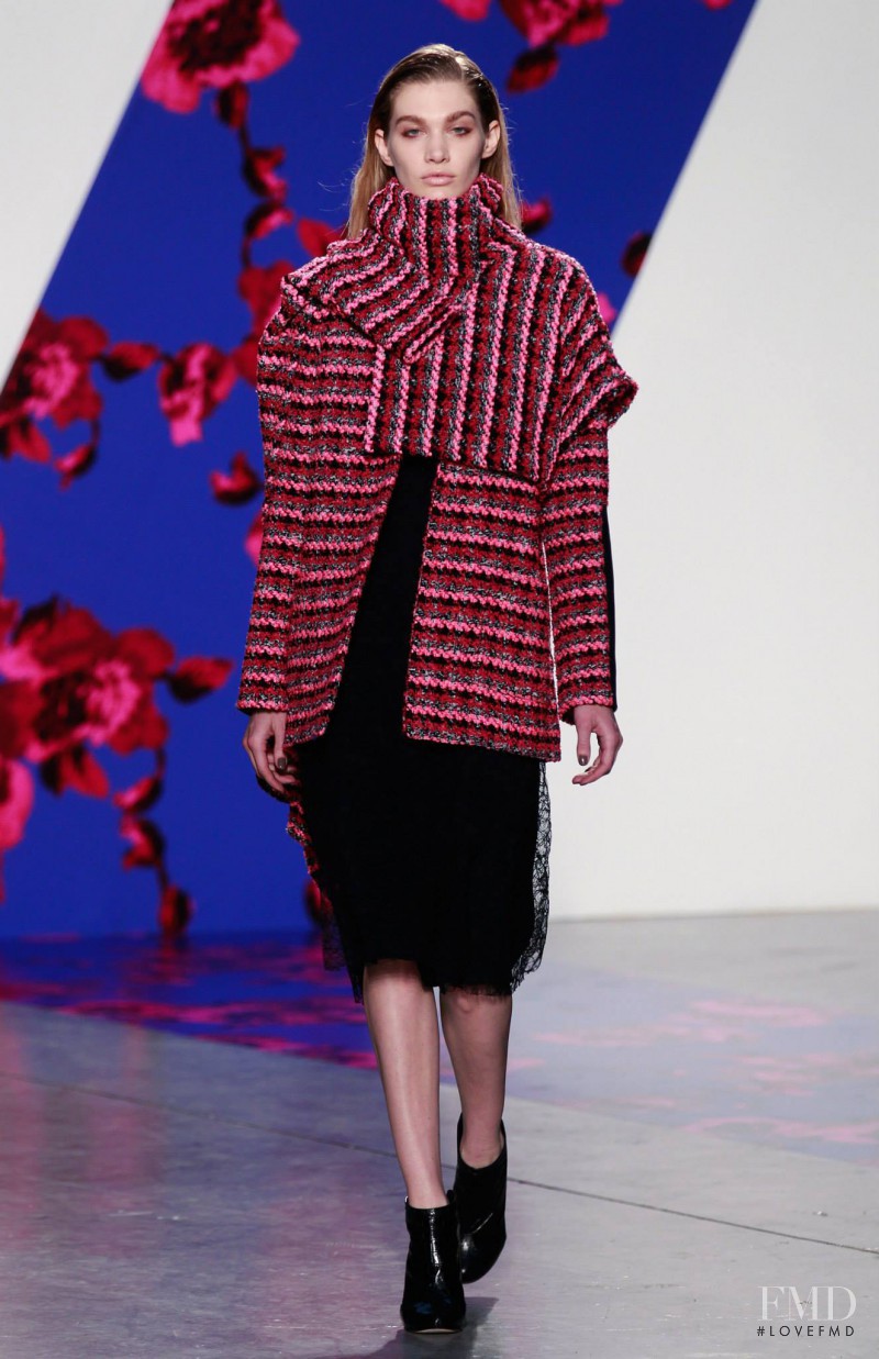 Irina Nikolaeva featured in  the Thakoon fashion show for Autumn/Winter 2014