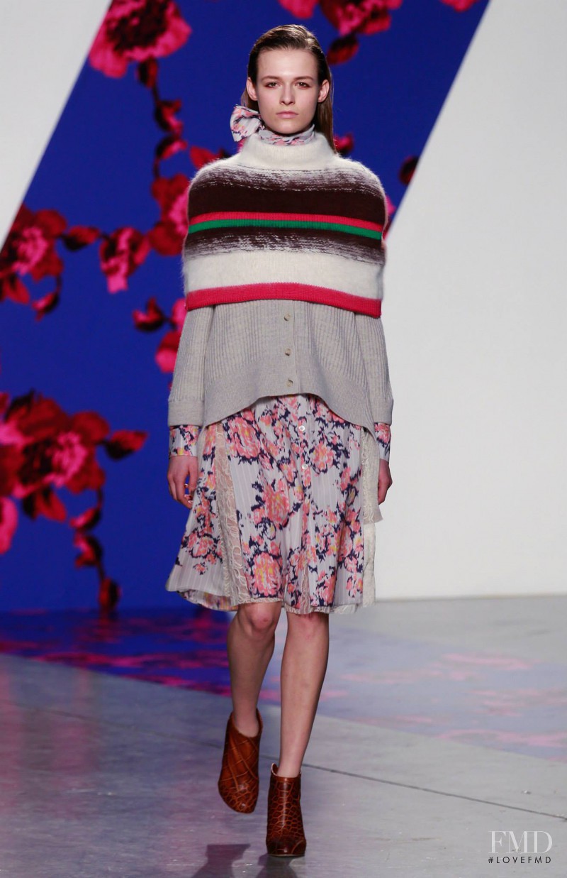 Emma  Oak featured in  the Thakoon fashion show for Autumn/Winter 2014