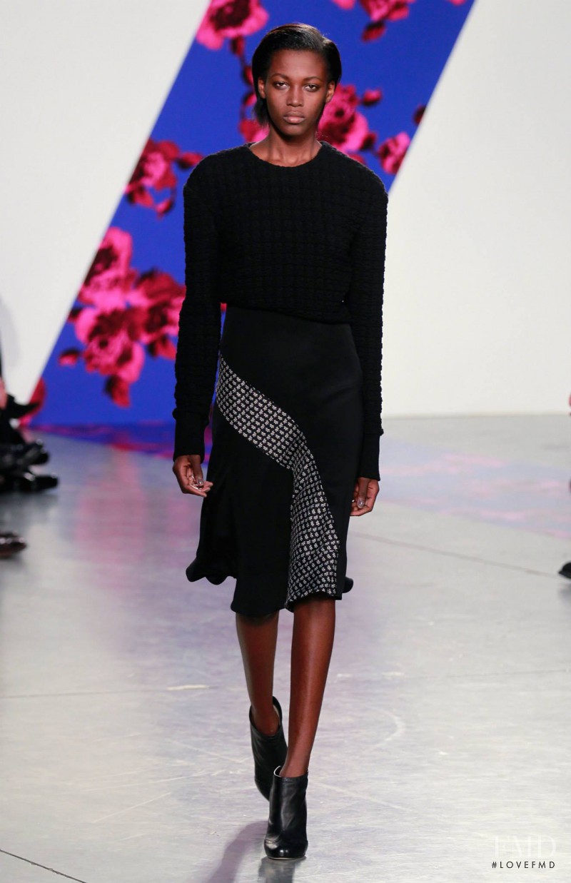 Kai Newman featured in  the Thakoon fashion show for Autumn/Winter 2014