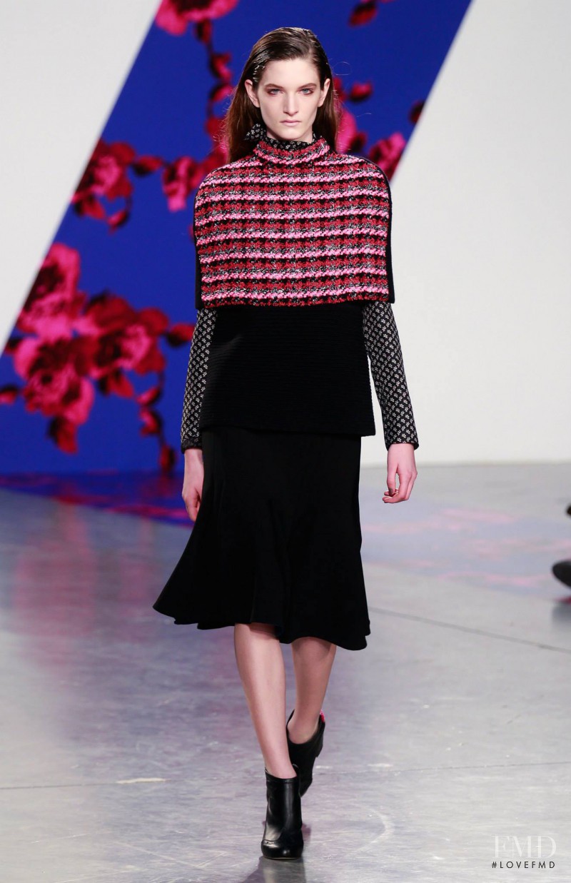 Carly Moore featured in  the Thakoon fashion show for Autumn/Winter 2014