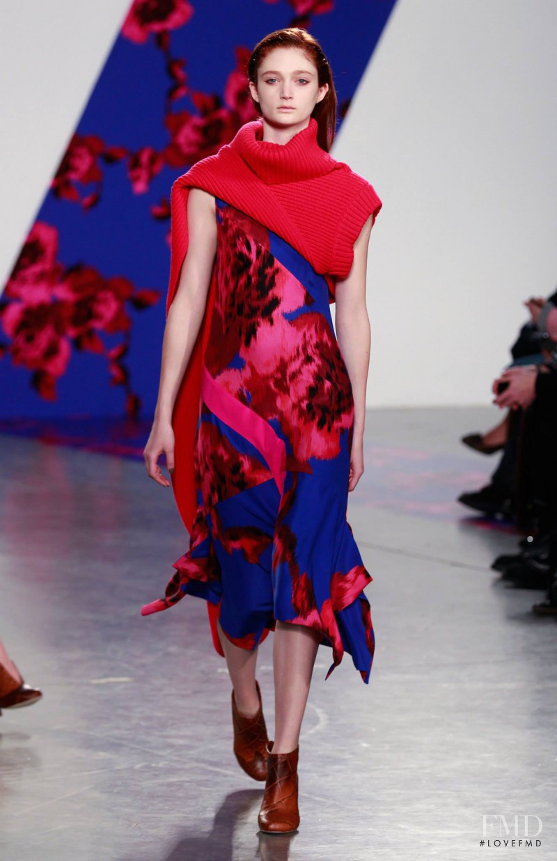Sophie Touchet featured in  the Thakoon fashion show for Autumn/Winter 2014