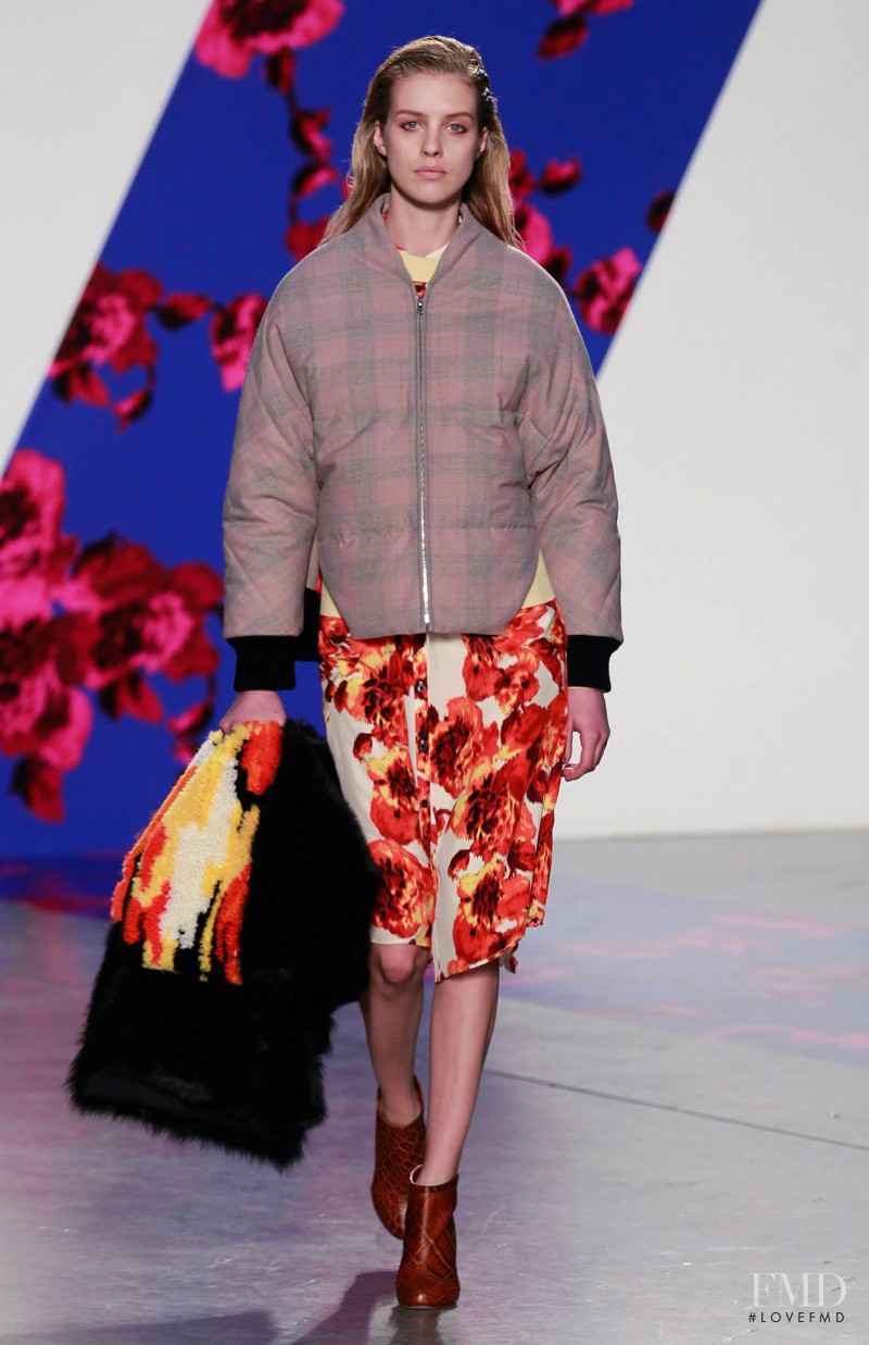 Julia Frauche featured in  the Thakoon fashion show for Autumn/Winter 2014