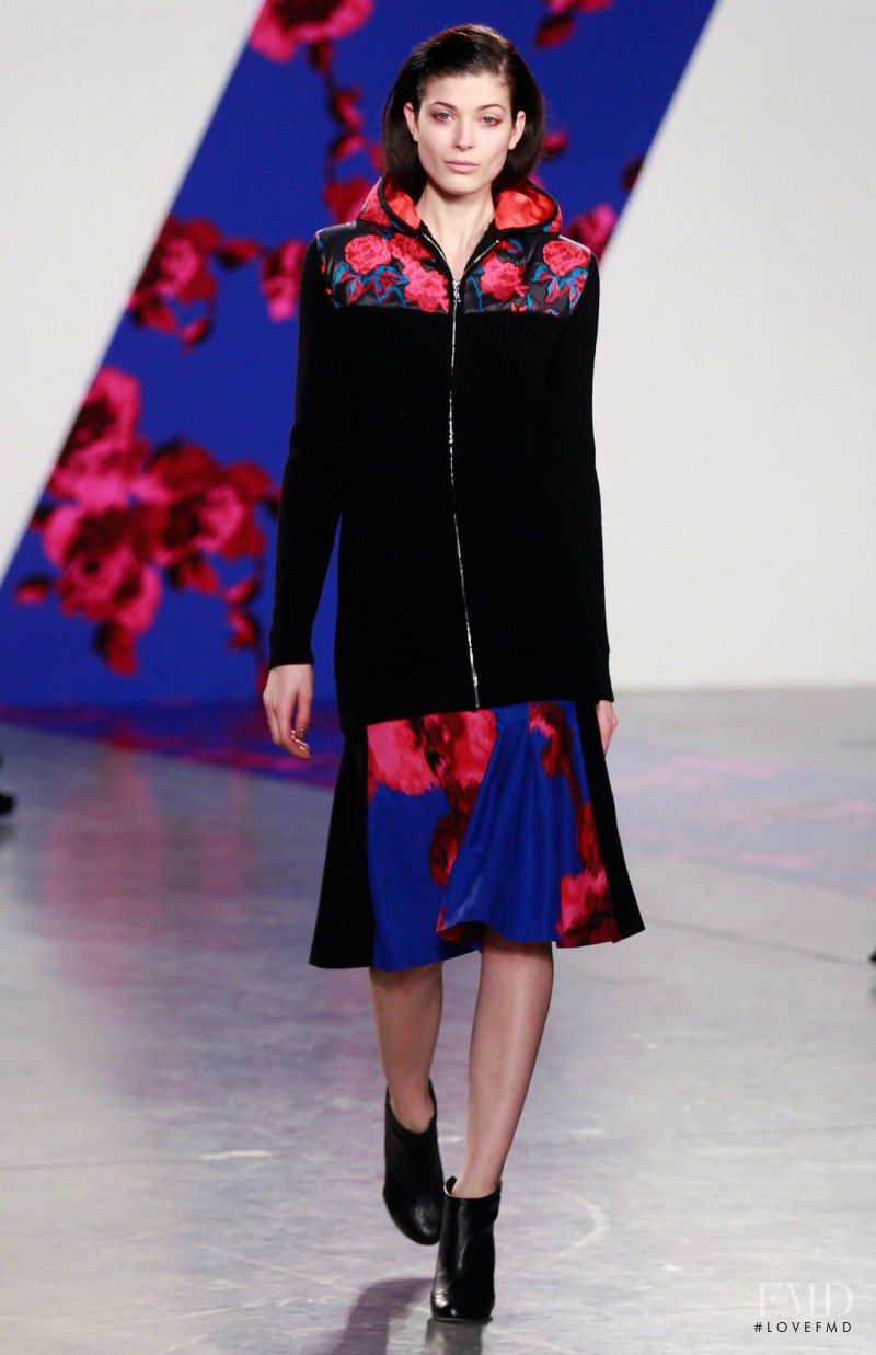 Larissa Hofmann featured in  the Thakoon fashion show for Autumn/Winter 2014