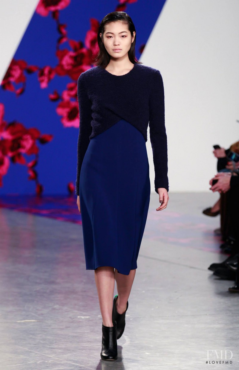 Chiharu Okunugi featured in  the Thakoon fashion show for Autumn/Winter 2014