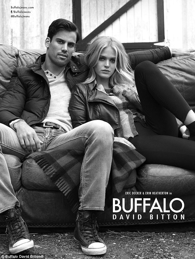 Erin Heatherton featured in  the Buffalo by David Bitton advertisement for Autumn/Winter 2014