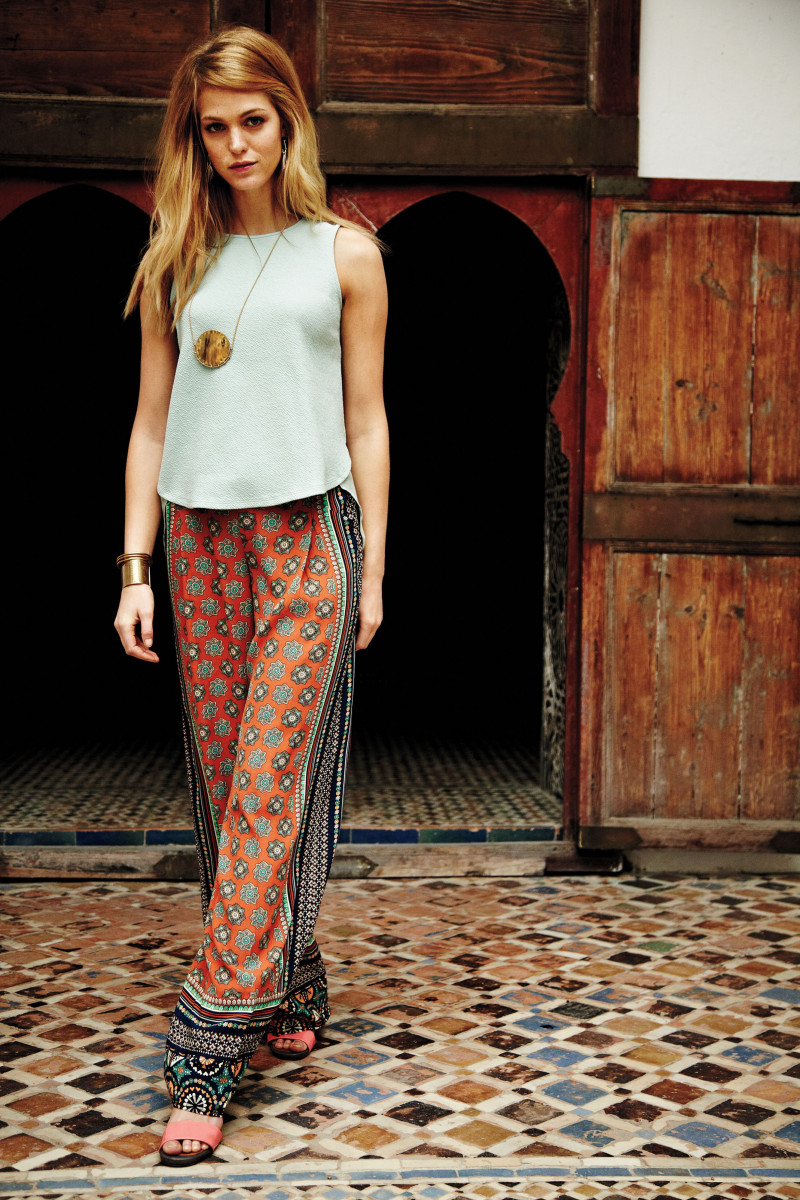 Erin Heatherton featured in  the Anthropologie catalogue for Spring/Summer 2014