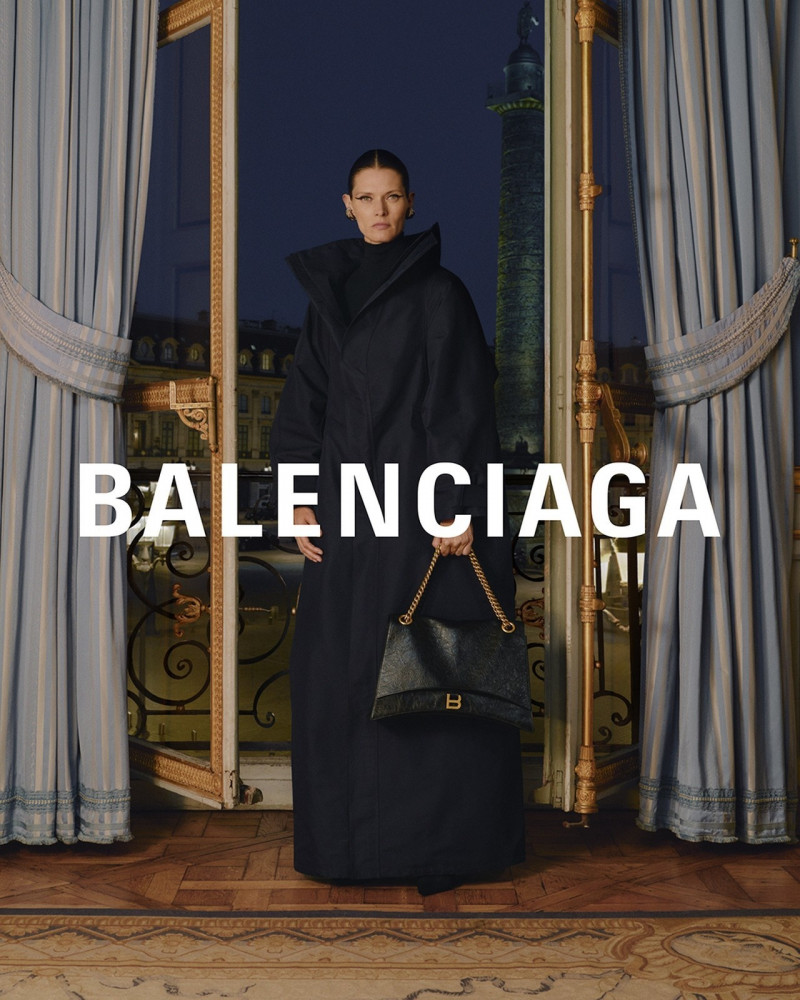 Malgosia Bela featured in  the Balenciaga advertisement for Spring 2024