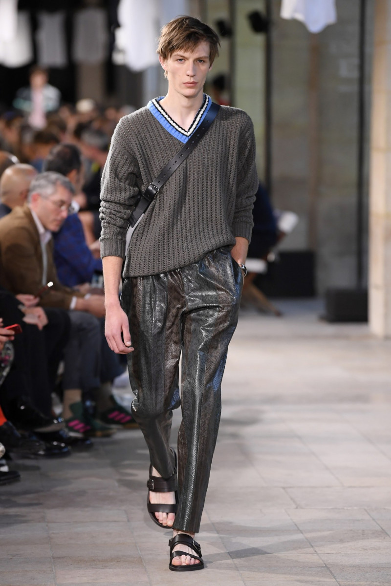 Finnlay Davis featured in  the Hermès fashion show for Spring/Summer 2019